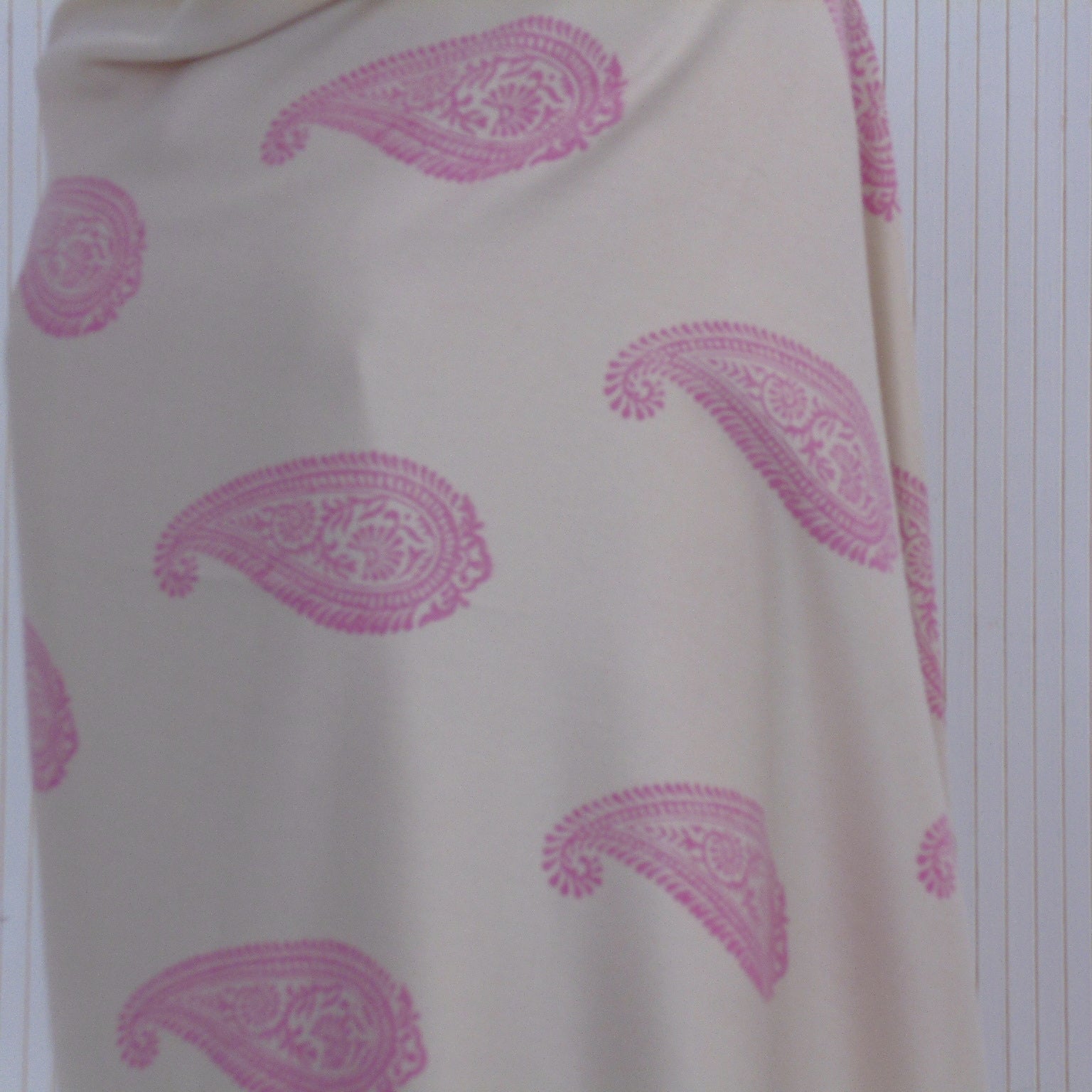 Hand Block Printed Cashmere Blend Light Shawl - Riwayat