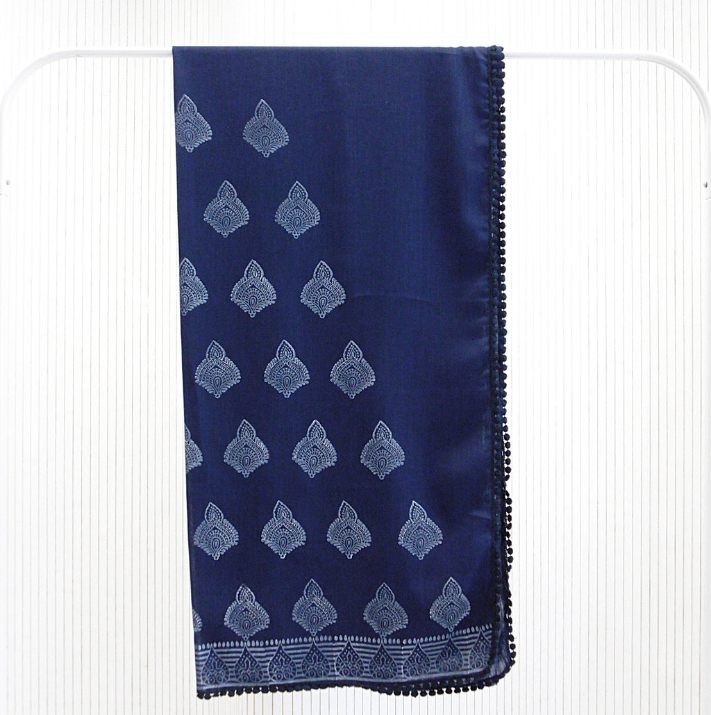 Hand Block Printed Scarf - Cotton Viscose Blend - Limited Edition - Riwayat
