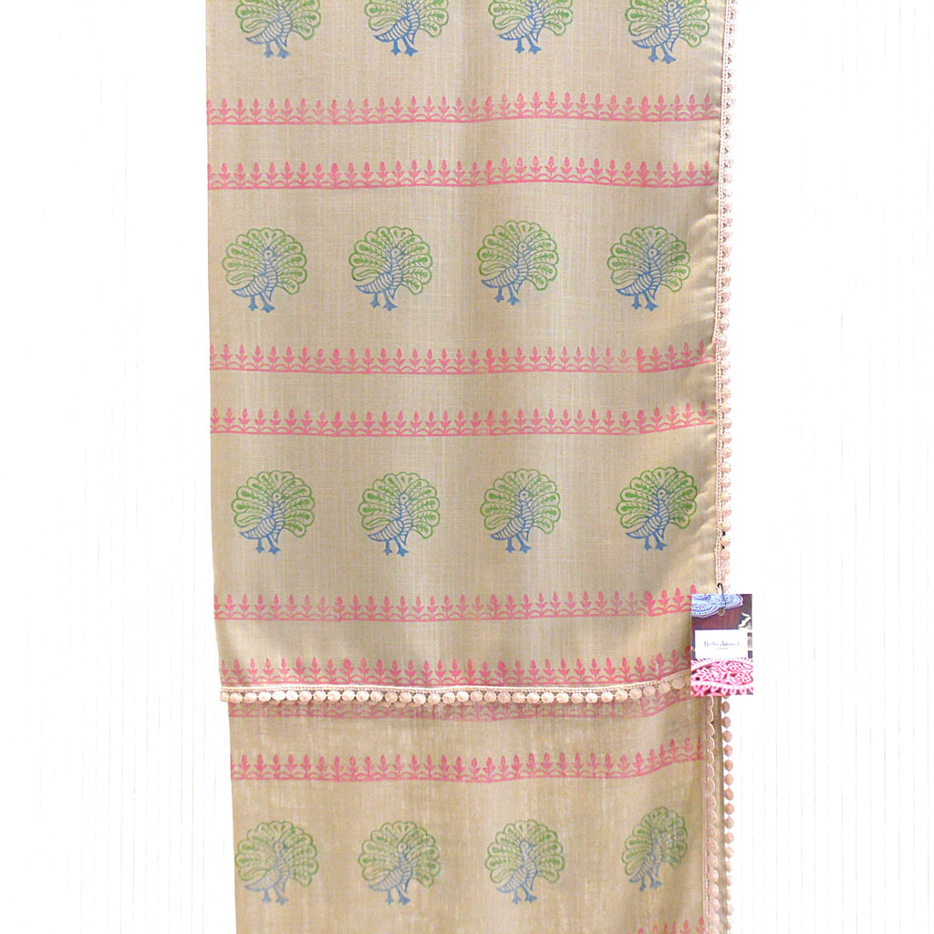 Hand Block Printed Scarf - Cotton Viscose Blend - Limited Edition - Riwayat