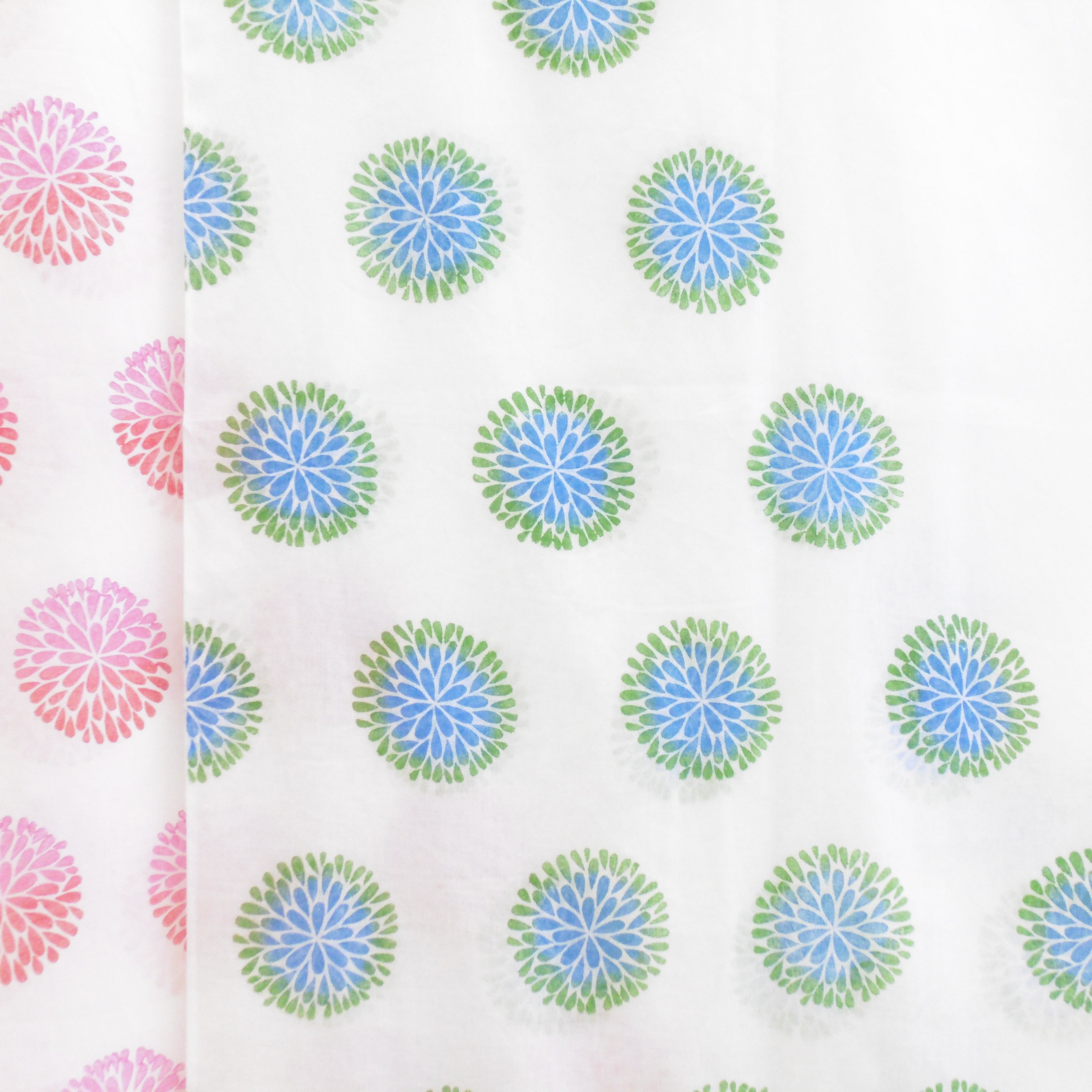 Hand Block Printed Cotton Lawn Scarf - Riwayat