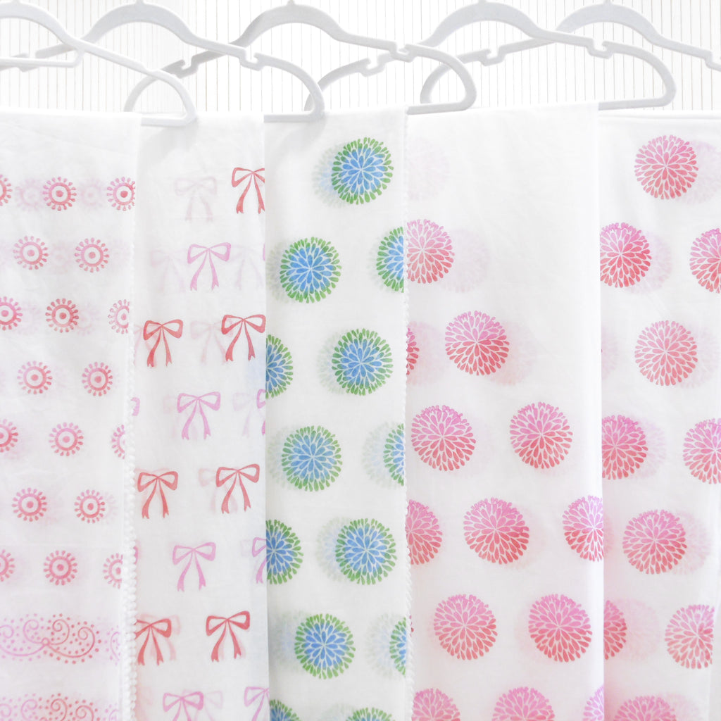 Hand Block Printed Cotton Lawn Scarf - Riwayat