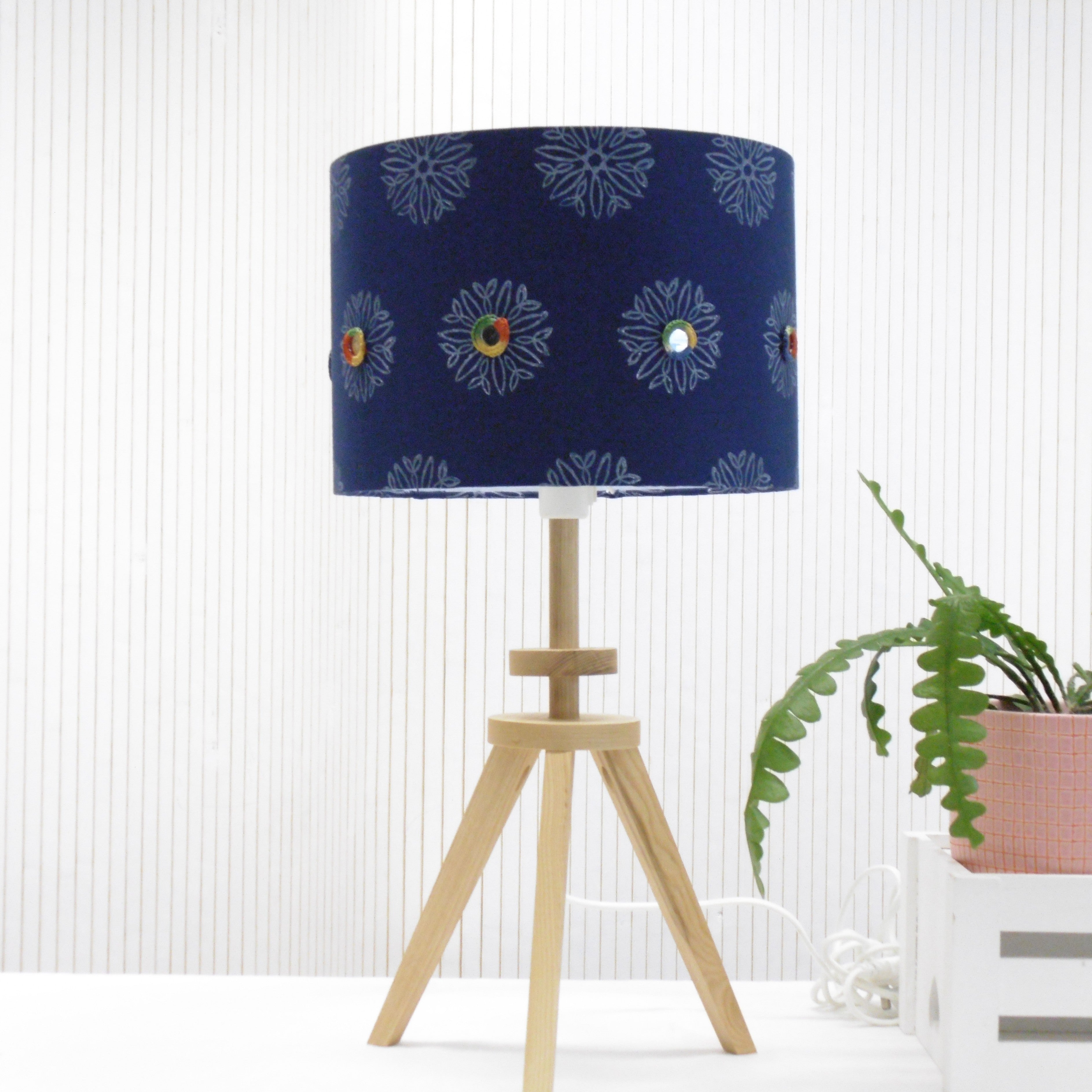 Home Set - Hand Block Printed Cushions with Inserts and Lampshade - Sheesh Mahal