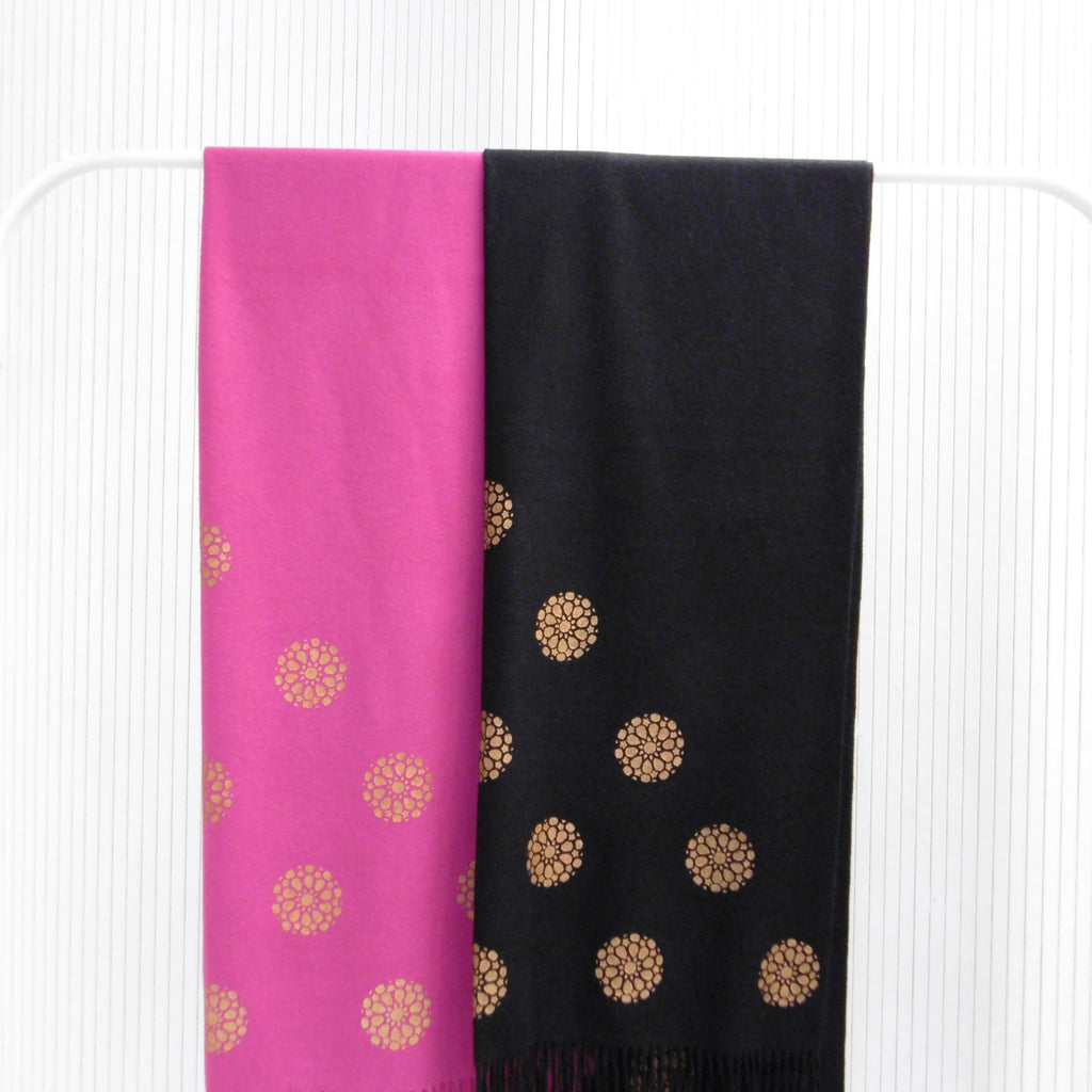 gold printed shawls